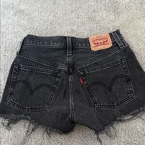 Levi's Women's Dark Gray Jean Shorts